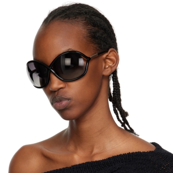 Tom Ford Black Whitney Sunglasses - Picture 1 of 9